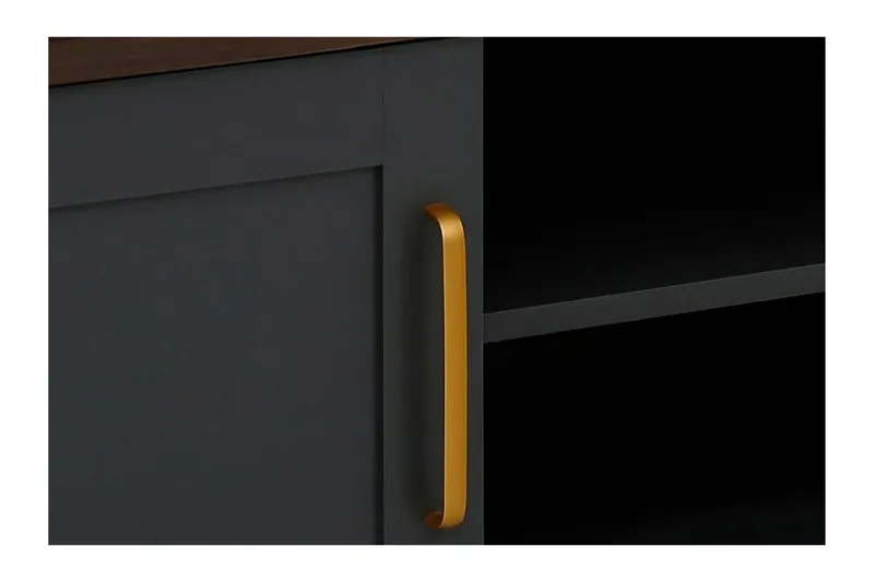 Juntolah Tv-benk 160x39 cm - Svart - Møbler - Mediamøbel & tv møbel - TV-benk & mediabenk