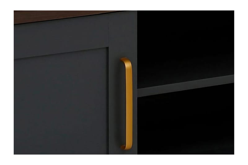 Juntolah Tv-benk 160x39 cm - Svart - Møbler - Mediamøbel & tv møbel - TV-benk & mediabenk