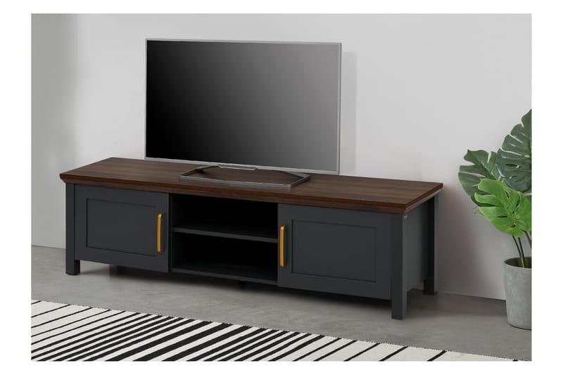 Juntolah Tv-benk 160x39 cm - Svart - Møbler - Mediamøbel & tv møbel - TV-benk & mediabenk