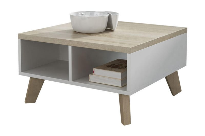 Kardos TV-benk 60 cm - Hvit/Eik - Møbler - Mediamøbel & tv møbel - TV-benk & mediabenk
