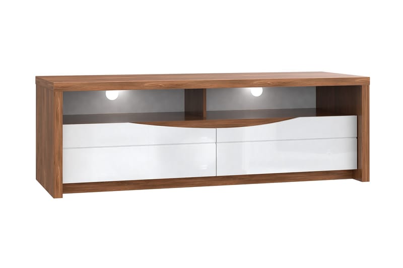 Keoisha TV-benk 148 cm - Brun/Hvit - Møbler - Mediamøbel & tv møbel - TV-benk & mediabenk