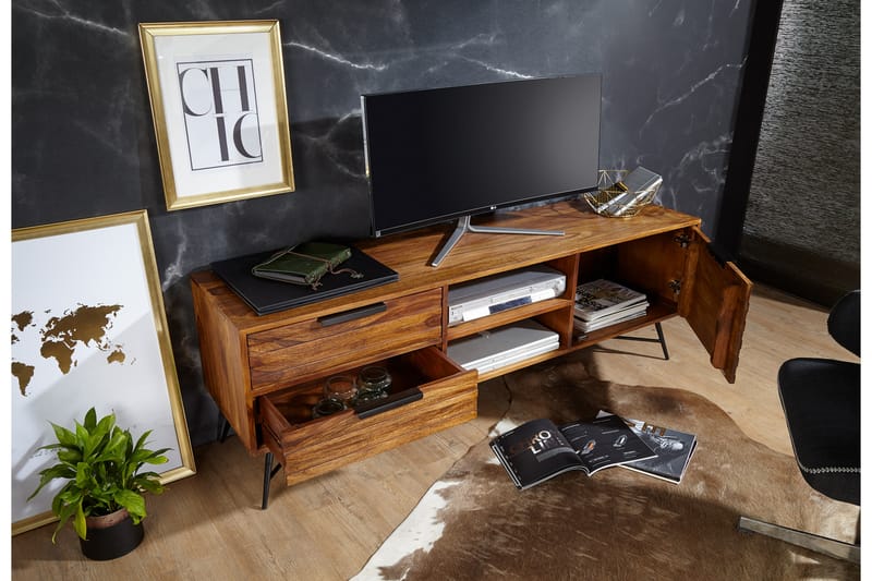 Kimbal TV-Benk 160 cm - Brun - Møbler - Mediamøbel & tv møbel - TV-benk & mediabenk