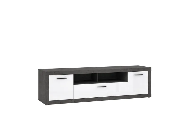 Kranea Tv-benk 213 cm - Grå/Hvit - Møbler - Mediamøbel & tv møbel - TV-benk & mediabenk