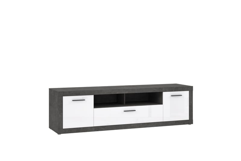 Kranea Tv-benk 213 cm - Grå/Hvit - Møbler - Mediamøbel & tv møbel - TV-benk & mediabenk