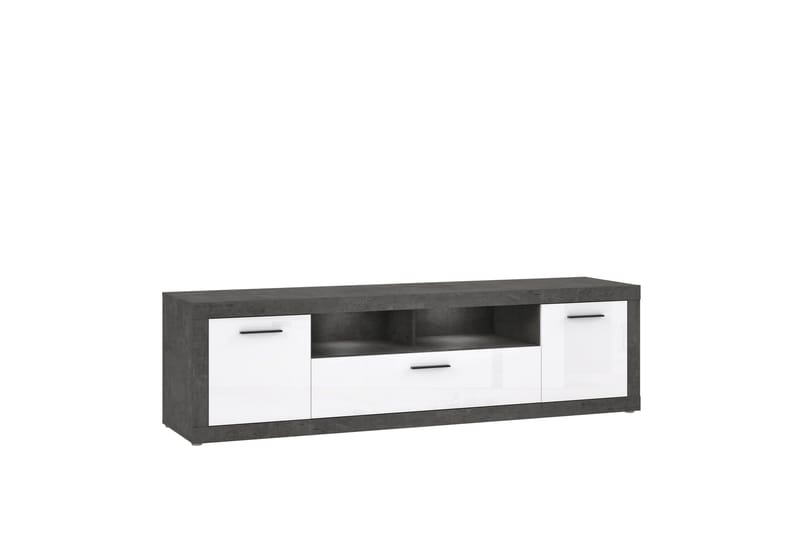 Kranea Tv-benk 213 cm - Grå/Hvit - Møbler - Mediamøbel & tv møbel - TV-benk & mediabenk