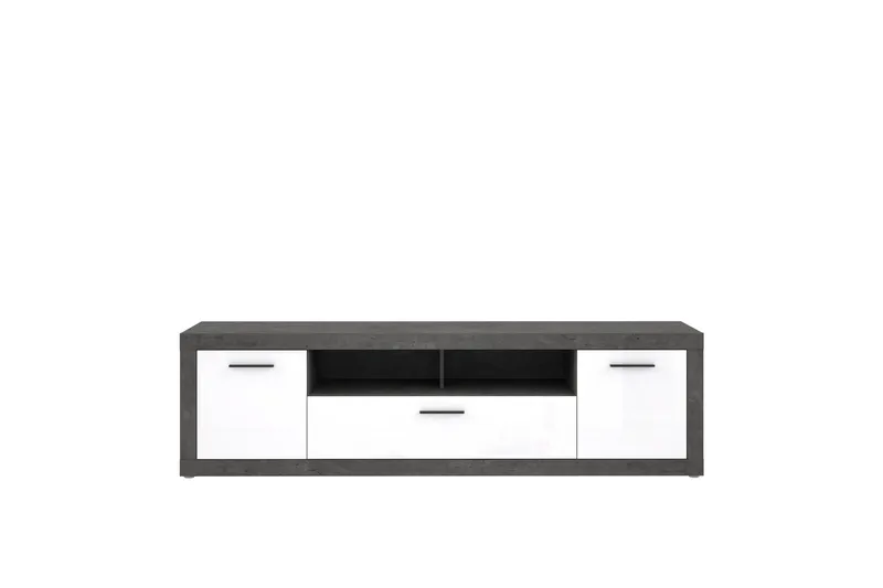 Kranea Tv-benk 213 cm - Grå/Hvit - Møbler - Mediamøbel & tv møbel - TV-benk & mediabenk