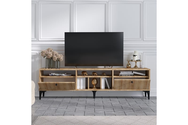 Lanzano TV-benk 180 cm - Natur - Møbler - Mediamøbel & tv møbel - TV-benk & mediabenk