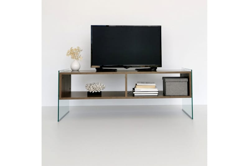 Lekkenne TV-benk 122 cm - Brun - Møbler - Mediamøbel & tv møbel - TV-benk & mediabenk