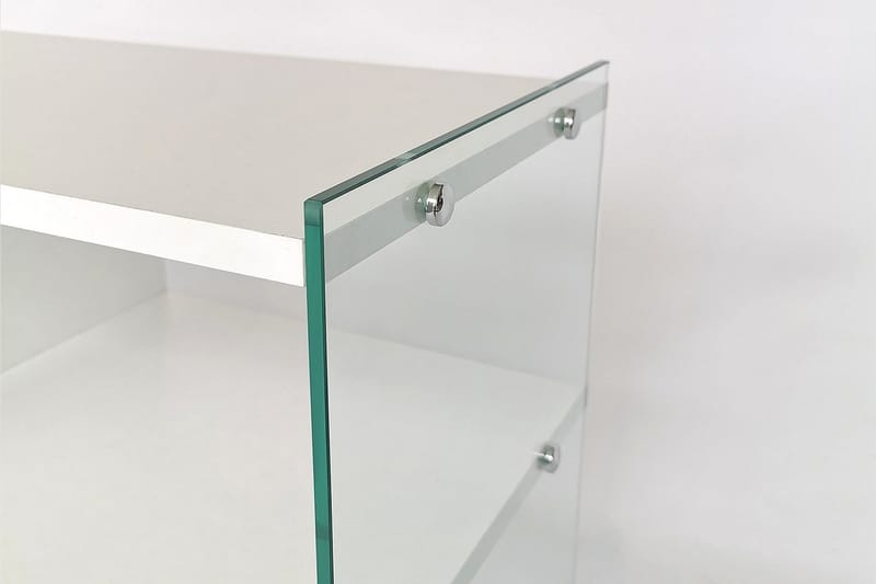 Lekkenne TV-benk 122 cm - Hvit - Møbler - Mediamøbel & tv møbel - TV-benk & mediabenk