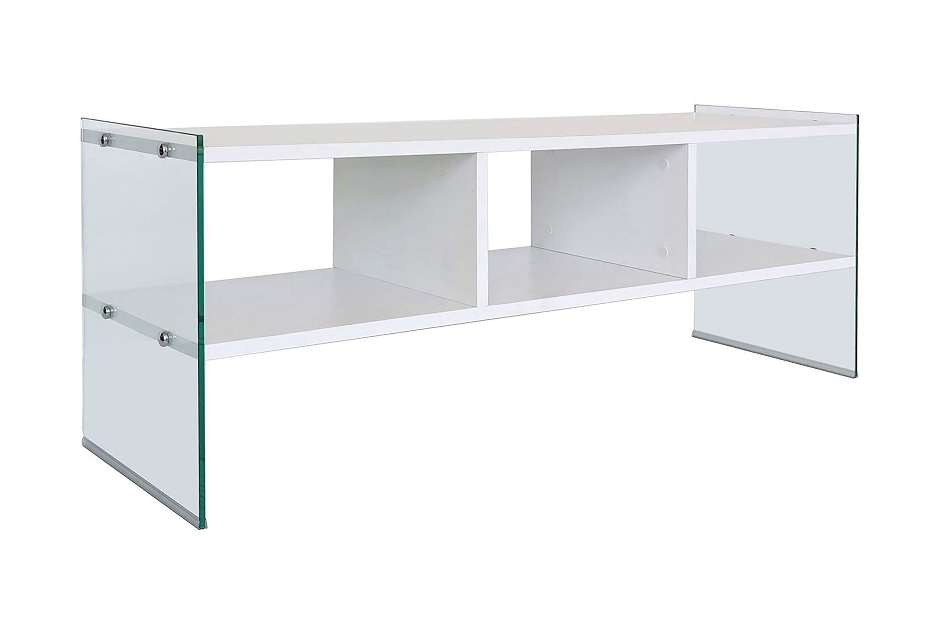 Lekkenne TV-benk 122 cm - Hvit