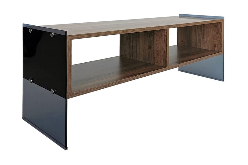 Lekkenne TV-benk 122 cm - Mørkebrun - Møbler - Mediamøbel & tv møbel - TV-benk & mediabenk