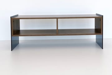 Lekkenne TV-benk 122 cm - Mørkebrun - Møbler - Mediamøbel & tv møbel - TV-benk & mediabenk