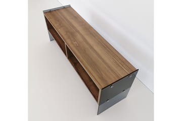 Lekkenne TV-benk 122 cm - Mørkebrun - Møbler - Mediamøbel & tv møbel - TV-benk & mediabenk