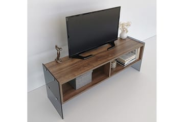Lekkenne TV-benk 122 cm - Mørkebrun - Møbler - Mediamøbel & tv møbel - TV-benk & mediabenk