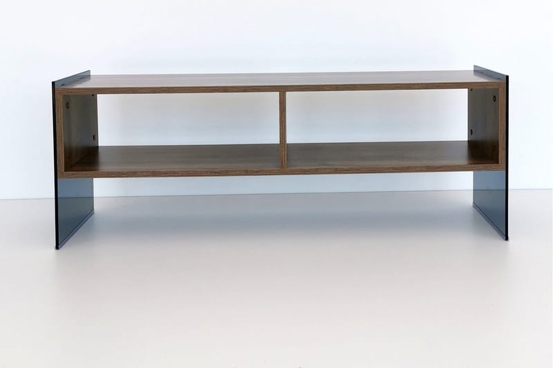 Lekkenne TV-benk 122 cm - Mørkebrun - Møbler - Mediamøbel & tv møbel - TV-benk & mediabenk