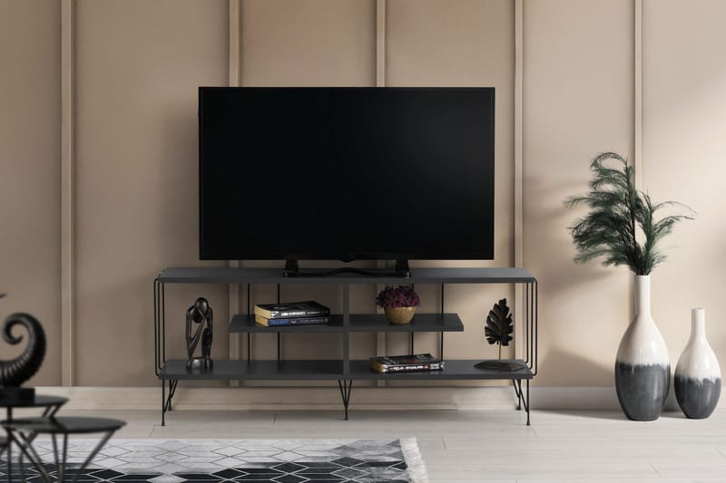Leopoldis TV-benk 120 cm - Antrasitt - Møbler - Mediamøbel & tv møbel - TV-benk & mediabenk