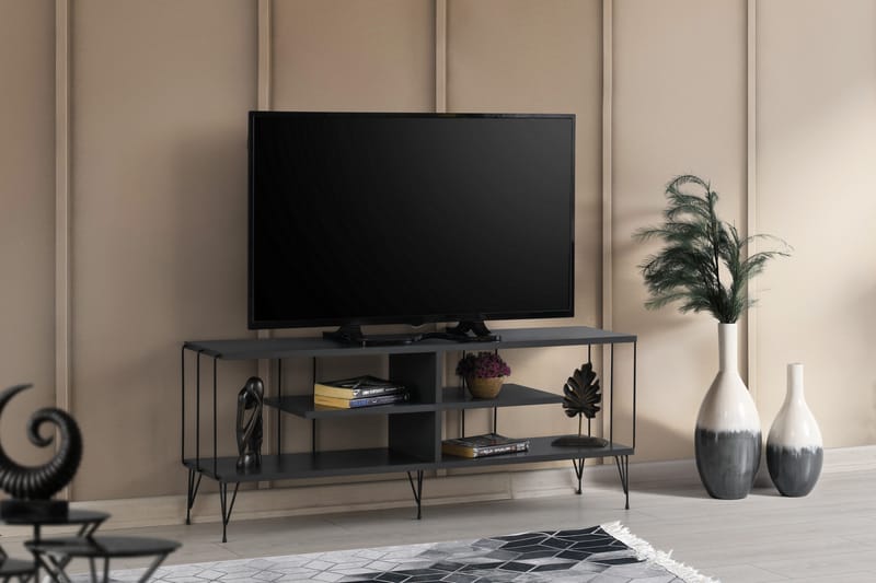 Leopoldis TV-benk 120 cm - Antrasitt - Møbler - Mediamøbel & tv møbel - TV-benk & mediabenk