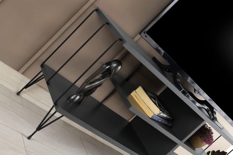 Leopoldis TV-benk 120 cm - Antrasitt - Møbler - Mediamøbel & tv møbel - TV-benk & mediabenk