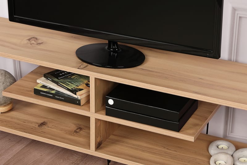 Leopoldis Tv-benk 120 cm - Natur - Møbler - Mediamøbel & tv møbel - TV-benk & mediabenk