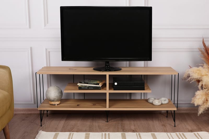 Leopoldis Tv-benk 120 cm - Natur - Møbler - Mediamøbel & tv møbel - TV-benk & mediabenk