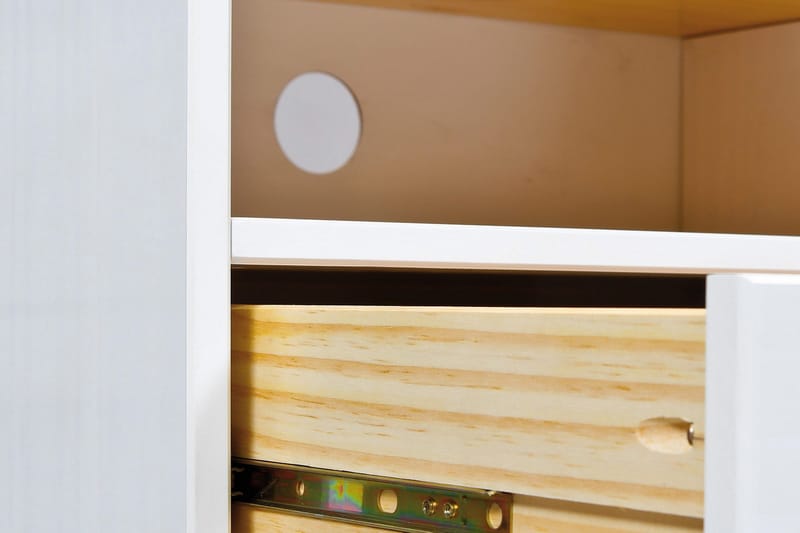 Livesey TV-benk 180 cm - Hvit/Brun - Møbler - Mediamøbel & tv møbel - TV-benk & mediabenk