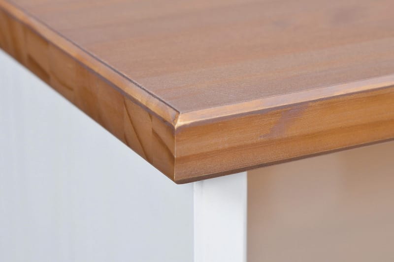 Livesey TV-benk 180 cm - Hvit/Brun - Møbler - Mediamøbel & tv møbel - TV-benk & mediabenk