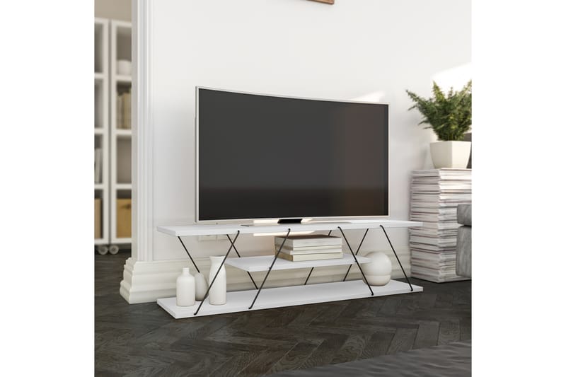 Ljusfors TV-benk 120 cm - Hvit - Møbler - Mediamøbel & tv møbel - TV-benk & mediabenk