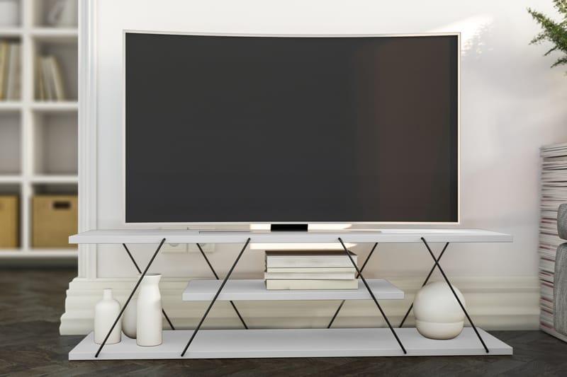 Ljusfors TV-benk 120 cm - Hvit - Møbler - Mediamøbel & tv møbel - TV-benk & mediabenk