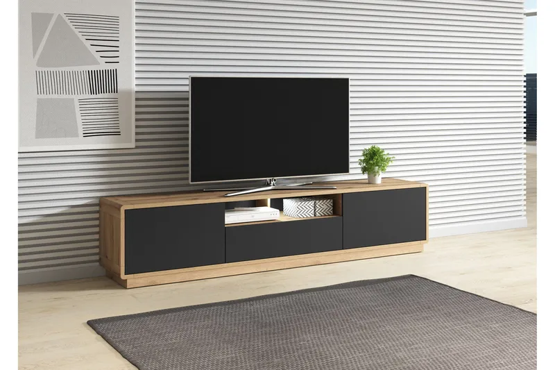 Louetta Tv-benk 200 cm - Flerfarget - Møbler - Mediamøbel & tv møbel - TV-benk & mediabenk
