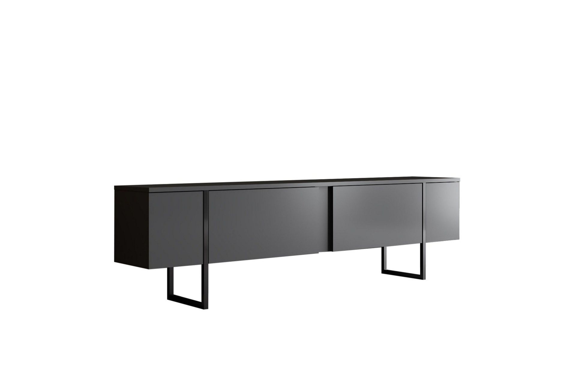Luxe TV-benk 180x50 cm Svart - Hanah Home