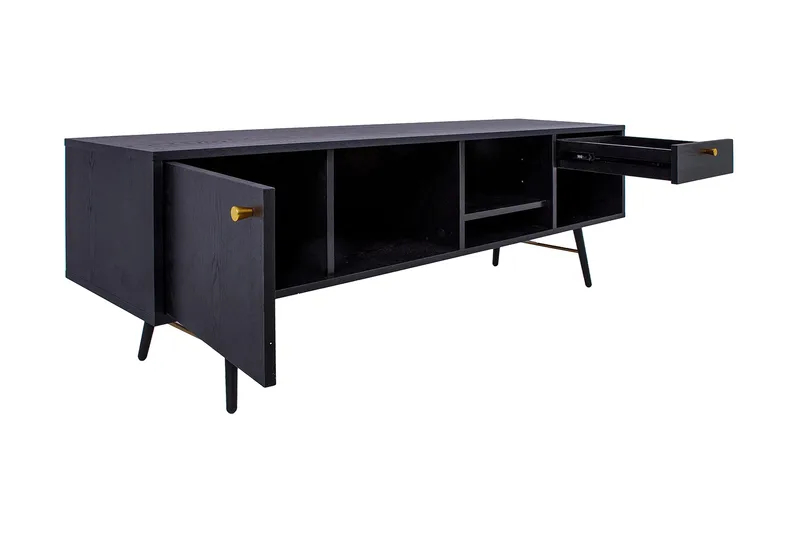 Luxembourg TV Benk Svart / Kobber - Møbler - Mediamøbel & tv møbel - TV-benk & mediabenk