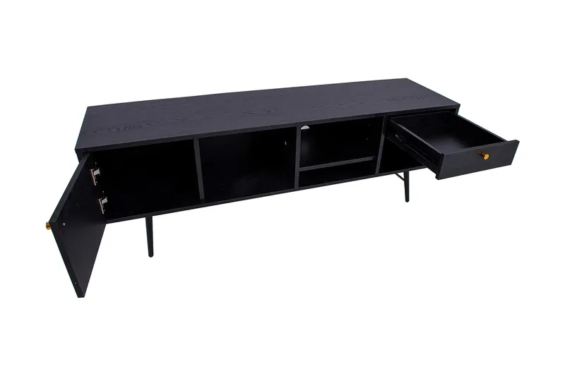 Luxembourg TV Benk Svart / Kobber - Møbler - Mediamøbel & tv møbel - TV-benk & mediabenk