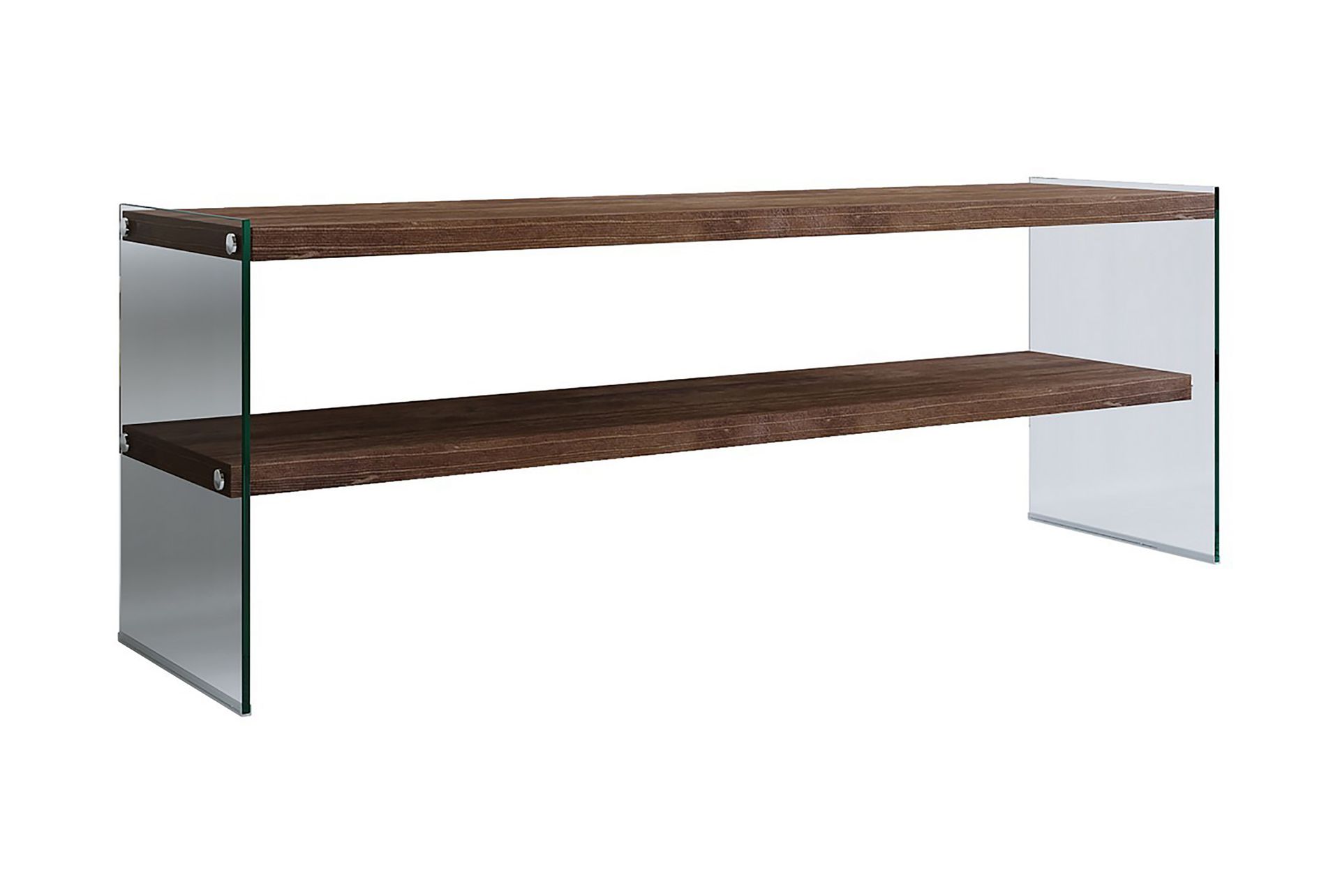 Malmby TV-benk 120 cm - Brun/Glass - Møbler - Mediamøbel & tv møbel - TV-benk & mediabenk