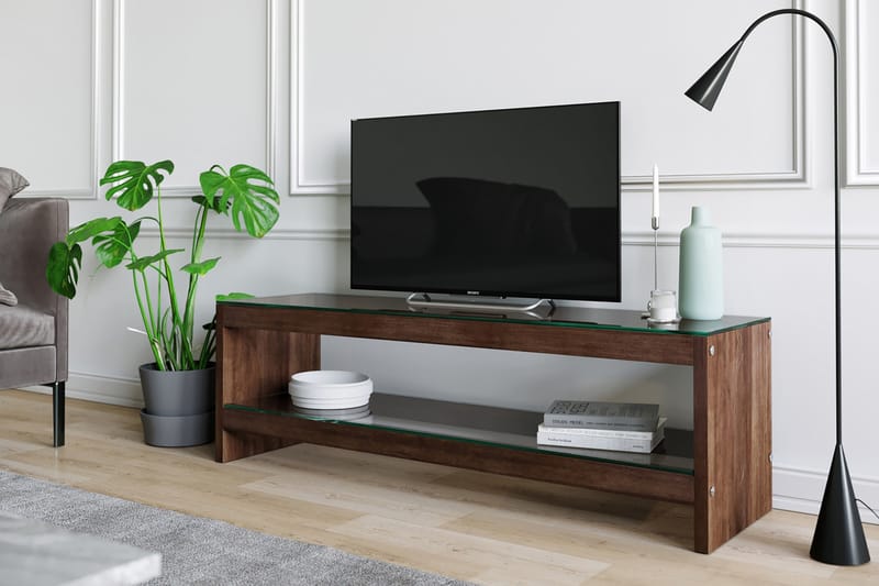 Malmby TV-benk 140 cm - Brun - Møbler - Mediamøbel & tv møbel - TV-benk & mediabenk