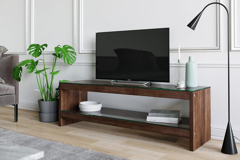 Malmby TV-benk 140 cm - Brun - TV-benk & mediabenk