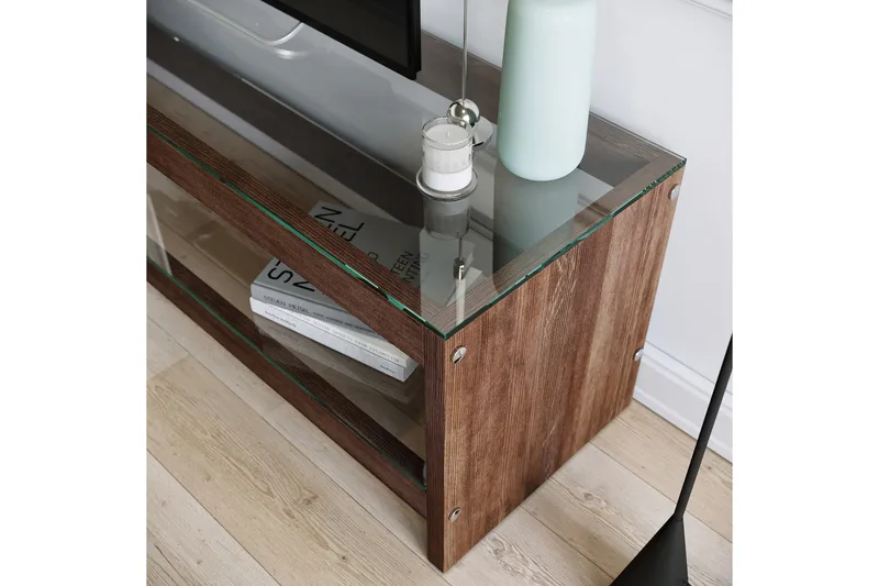 Malmby TV-benk 140 cm - Brun - Møbler - Mediamøbel & tv møbel - TV-benk & mediabenk