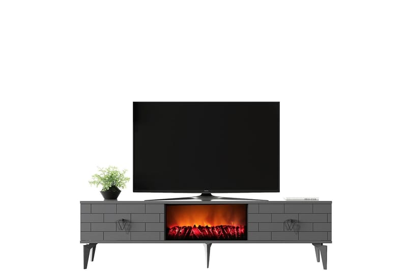 Mangla TV-benk 150 cm - Antrasitt - Møbler - Mediamøbel & tv møbel - TV-benk & mediabenk