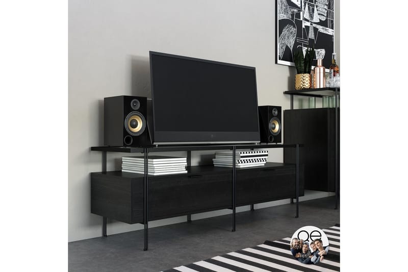Marinko Tv-benk - Svart - Møbler - Mediamøbel & tv møbel - TV-benk & mediabenk