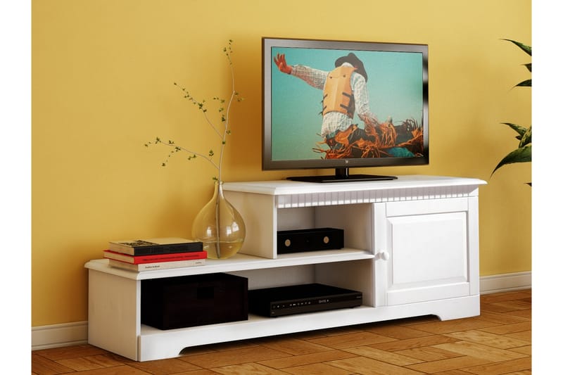 Marlies TV-benk 160x55 cm - Hvit - TV-benk & mediabenk