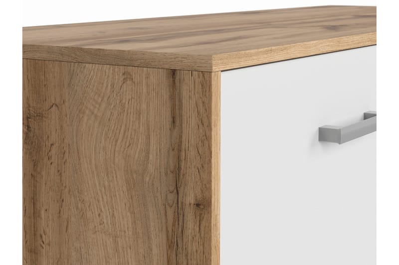 Matos TV-benk 118,5 cm - Tre/Natur/Hvit - Møbler - Mediamøbel & tv møbel - TV-benk & mediabenk