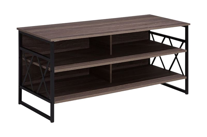Melnychuk TV-benk 120 cm - Mørkebrun - Møbler - Mediamøbel & tv møbel - TV-benk & mediabenk