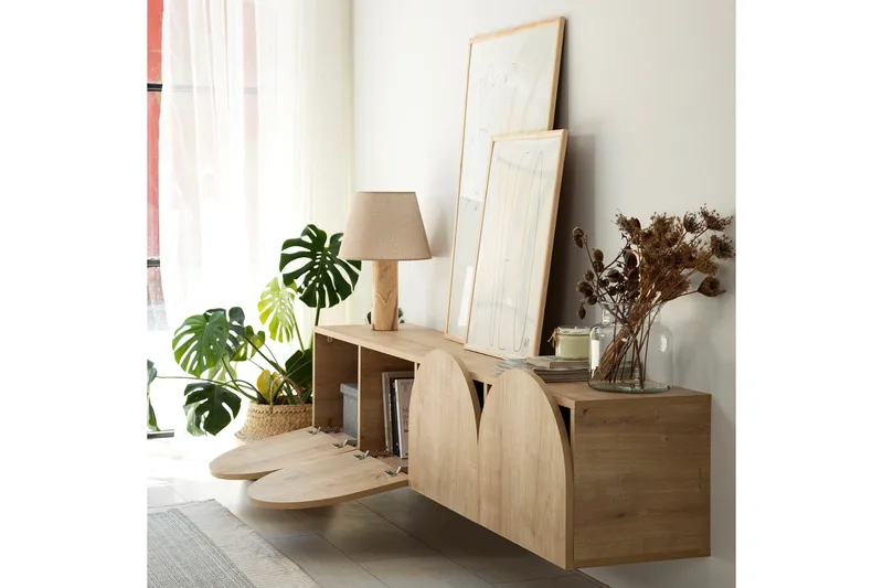 Mesta TV-benk 180 cm - Eik - Møbler - Mediamøbel & tv møbel - TV-benk & mediabenk