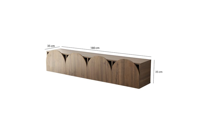 Mesta TV-benk 180 cm - Valnøtt - Møbler - Mediamøbel & tv møbel - TV-benk & mediabenk