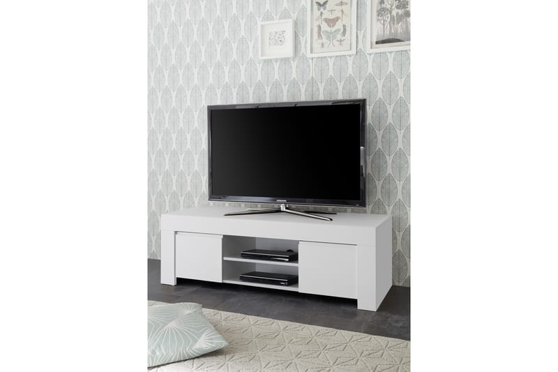 Midas TV-benk 138 cm - Hvit - Møbler - Mediamøbel & tv møbel - TV-benk & mediabenk