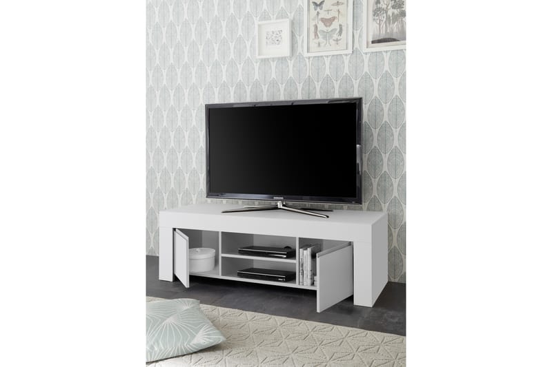 Midas TV-benk 138 cm - Hvit - Møbler - Mediamøbel & tv møbel - TV-benk & mediabenk