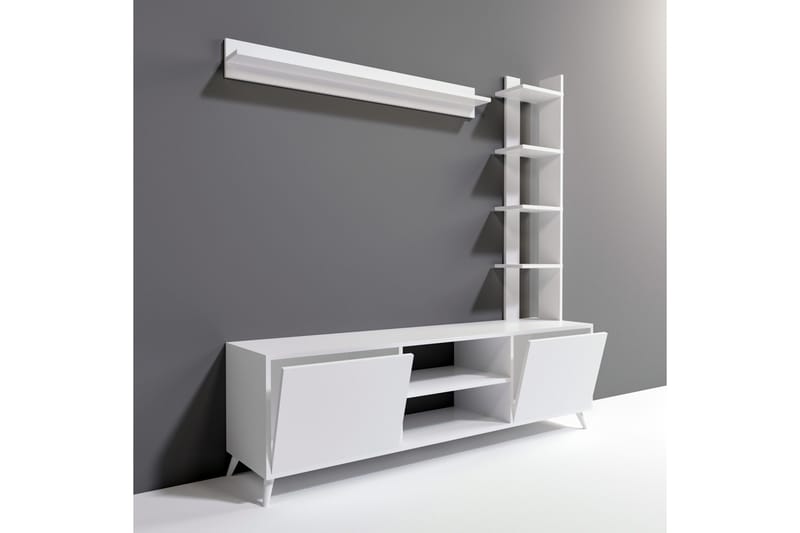 Milandes TV-benk 180 cm - Hvit - Møbler - Mediamøbel & tv møbel - TV-benk & mediabenk