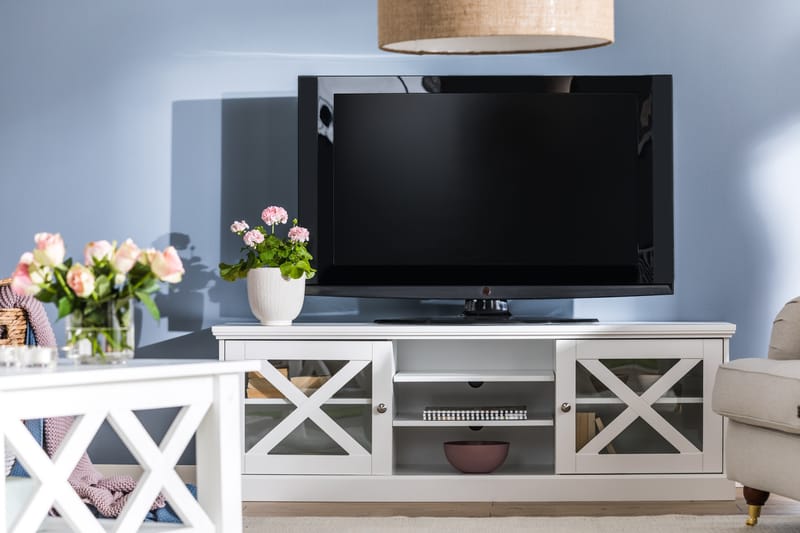Milla TV-benk 150 cm - Matt Hvit - Møbler - Mediamøbel & tv møbel - TV-benk & mediabenk