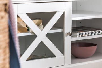 Milla TV-benk 150 cm - Matt Hvit - Møbler - Mediamøbel & tv møbel - TV-benk & mediabenk