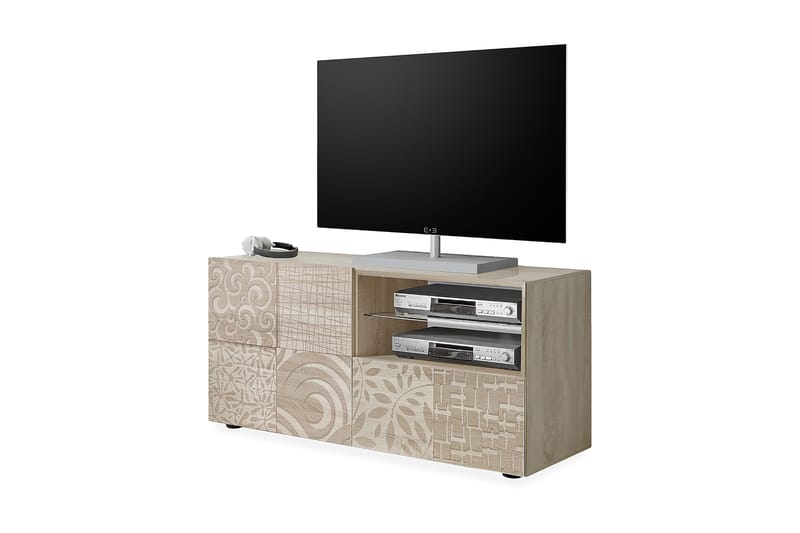 Mironne TV-benk 122 cm - Brun - TV-benk & mediabenk