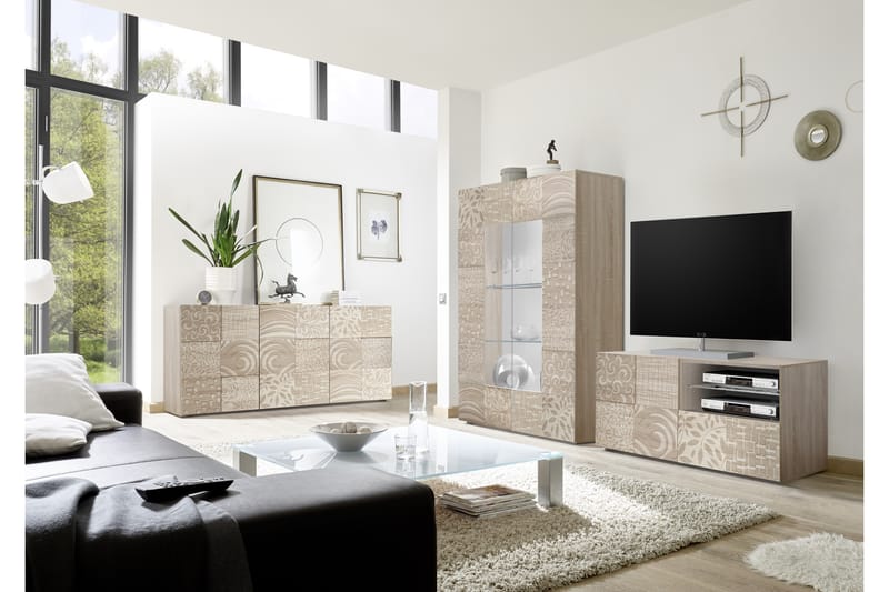 Mironne TV-benk 122 cm - Brun - Møbler - Mediamøbel & tv møbel - TV-benk & mediabenk